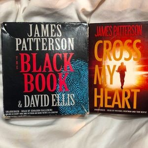 James Patterson CD “Black Book”&“Cross My Heart”preloved audiobooks 17 CDs inall